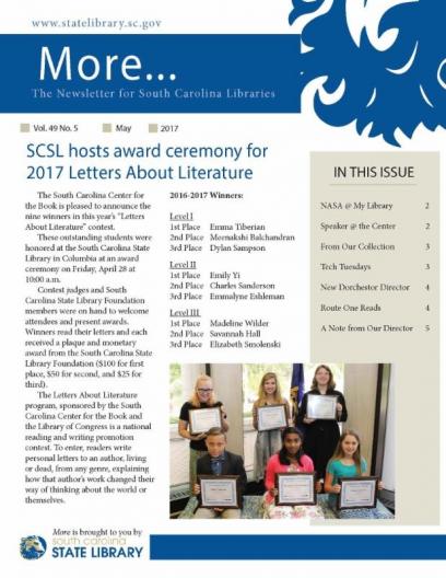 May 2017 MORE Newsletter Cover