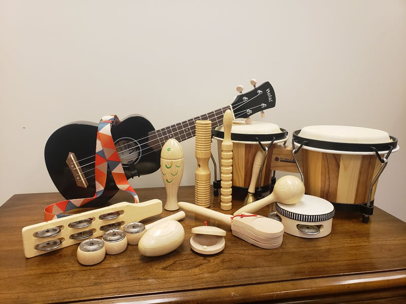 Selection of instruments from Wooden Instrument Kit 1