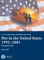 Cover of A Profile of Fire in the United States 1992 - 2001