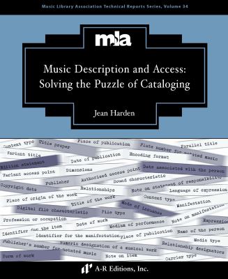 Cover of Music Description and Access: Solving the Puzzle of Cataloging