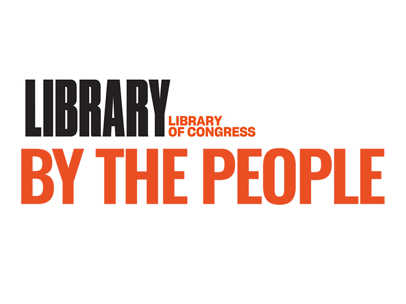 Library of Congress logo over the words BY The People in orange.