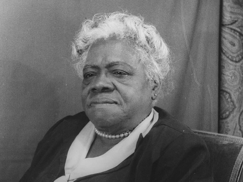 Portrait of Mary McLeod Bethune, 1949, photographed by Carl Van Vechten. Image from the Library of Congress.