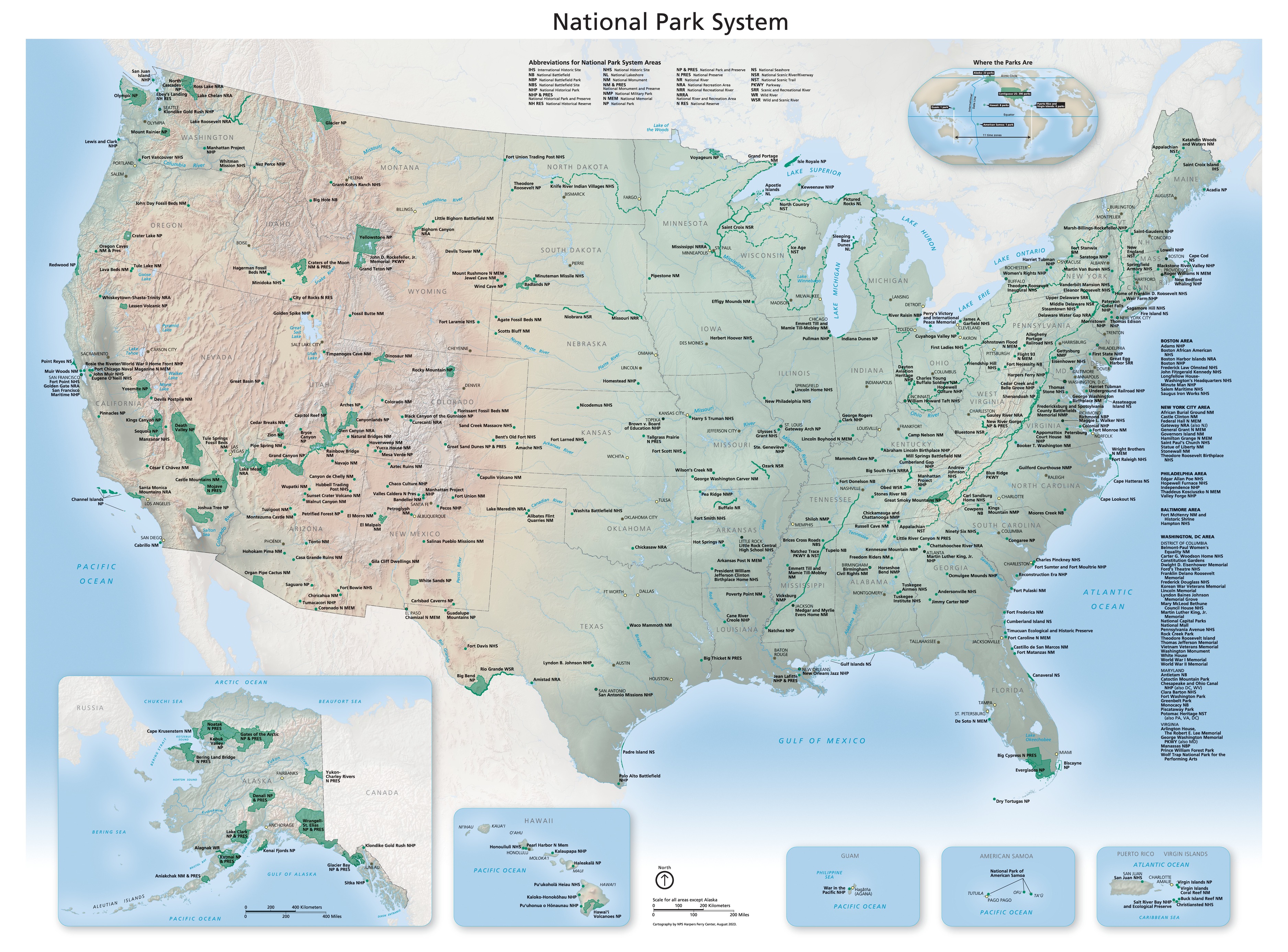 Image of the National Park System courtesy of the National Park Service