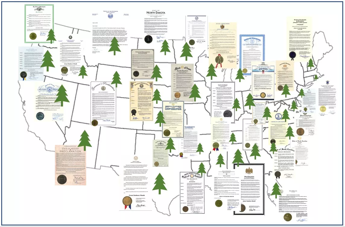 State Proclamations map, courtesy of the National Park Service