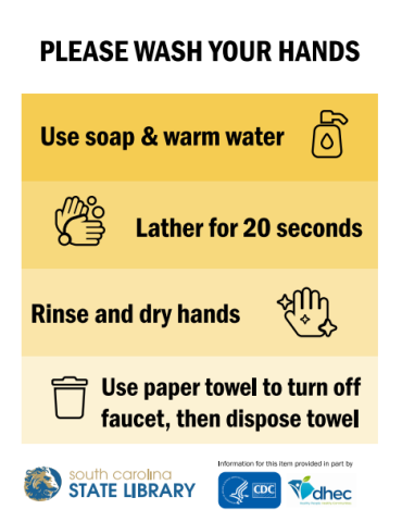 hand washing sign sample