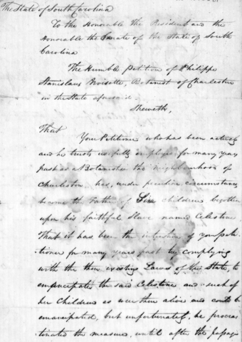 A historic document written in cursive. 