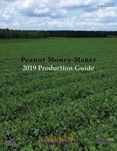 CLEMSON Peanut Money Maker 2019 production guide cover image of peanut field