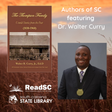 book cover and photo of dr. curry